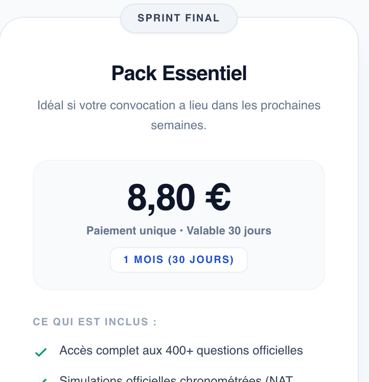 Pack Essentiel